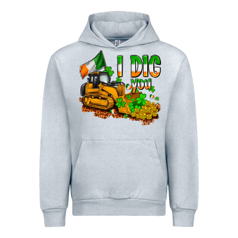 I Dig You St. Patrick's Urban Hoodie by OliviaCreatesArt | Teevron