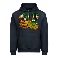Navy I dig you St. Patrick's Urban Hoodie - OliviaCreatesArt