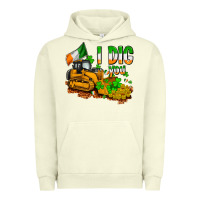 Pigment Pistachio I dig you St. Patrick's Urban Hoodie - OliviaCreatesArt