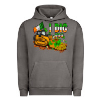 Pigment Tornado I dig you St. Patrick's Urban Hoodie - OliviaCreatesArt