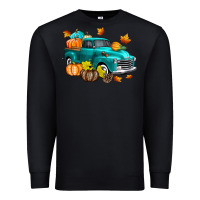 Black Fall Farm Truck Premium Sweatshirt - texasbilliewilder