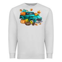 Dove Grey Fall Farm Truck Premium Sweatshirt - texasbilliewilder
