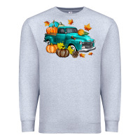 Heather Grey Fall Farm Truck Premium Sweatshirt - texasbilliewilder