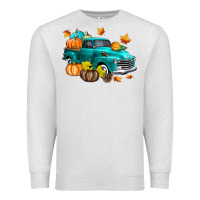 Oatmeal Heather Fall Farm Truck Premium Sweatshirt - texasbilliewilder