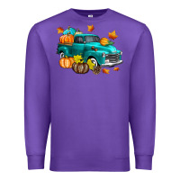 Purple Fall Farm Truck Premium Sweatshirt - texasbilliewilder