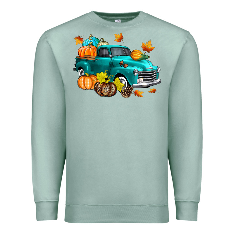 Fall Farm Truck Premium Sweatshirt by texasbilliewilder | Teevron