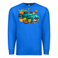 True Royal Fall Farm Truck Premium Sweatshirt - texasbilliewilder