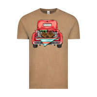 Vintage Coffee Christmas truck Vintage Tee - BarkalooDesign