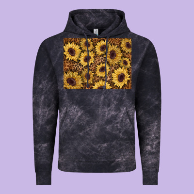 Sunflower Leopard Background 3200x2400 Vintage Hoodie Designed By Adodesignshop