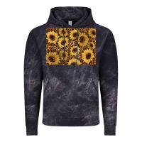 Cloud Black sunflower leopard background 3200x2400 Vintage Hoodie - AdoDesignShop