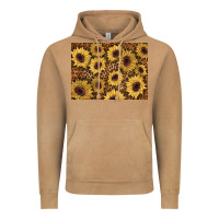 Vintage Camel sunflower leopard background 3200x2400 Vintage Hoodie - AdoDesignShop