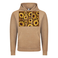 Vintage Coffee sunflower leopard background 3200x2400 Vintage Hoodie - AdoDesignShop