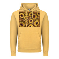 Vintage Mustard sunflower leopard background 3200x2400 Vintage Hoodie - AdoDesignShop