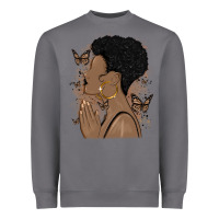 Storm black woman praying Heavyweight Sweatshirt - MaliasSmallBusiness