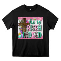 Black he is risen indeed tumbler Heavy Core Tee - Neo Western