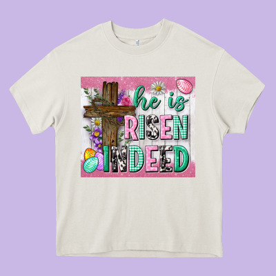 He Is Risen Indeed Tumbler Heavy Core Tee Designed By Neo Western