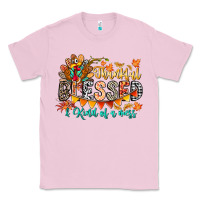 Bubblegum Pink Thankful Blessed Kind Of Mess Classic Tee - CowhideDigitalArt