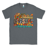 Charcoal Heather Thankful Blessed Kind Of Mess Classic Tee - CowhideDigitalArt