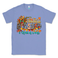 Colony Blue Thankful Blessed Kind Of Mess Classic Tee - CowhideDigitalArt