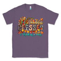 Lavender Thankful Blessed Kind Of Mess Classic Tee - CowhideDigitalArt