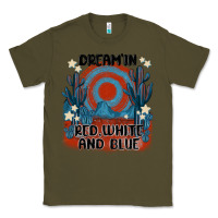 Army Green dream' in red white and blue Classic Tee - MaliasSmallBusiness