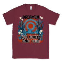 Burgundy dream' in red white and blue Classic Tee - MaliasSmallBusiness