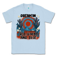 Dusty Blue dream' in red white and blue Classic Tee - MaliasSmallBusiness