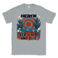 Heather Grey dream' in red white and blue Classic Tee - MaliasSmallBusiness