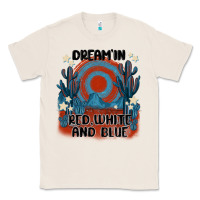 Natural dream' in red white and blue Classic Tee - MaliasSmallBusiness