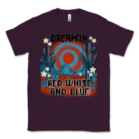 Plum dream' in red white and blue Classic Tee - MaliasSmallBusiness
