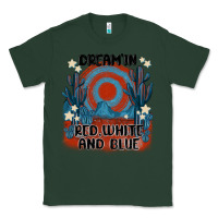 Sports Green dream' in red white and blue Classic Tee - MaliasSmallBusiness