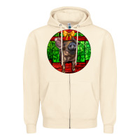 Sandshell christmas pig Zipper Hoodie - LillyAllenDesigns