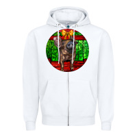 White christmas pig Zipper Hoodie - LillyAllenDesigns
