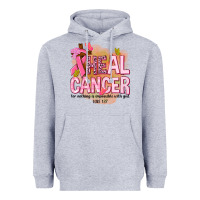 Heather Grey heal cancer for nothing is impossible with god Heavyweight Hoodie - NancyCooperArtShop