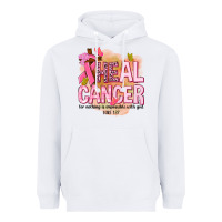 White heal cancer for nothing is impossible with god Heavyweight Hoodie - NancyCooperArtShop