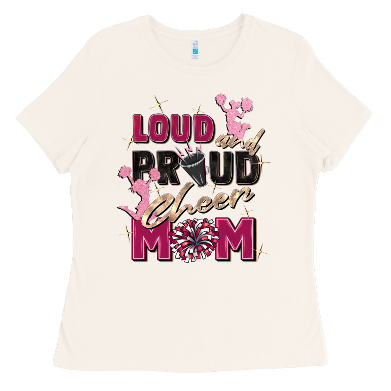 Loud And Proud Cheer Mom Ladies Tee by Zillion Design Studio | Teevron