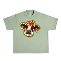 Oil Green christmas heifer Urban Heavy Tee - Jasminsmagicworld