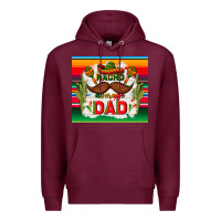 Burgundy nacho average dad father's day Premium Hoodie - TumblerDesignByShophia