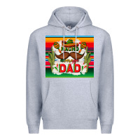 Heather Grey nacho average dad father's day Premium Hoodie - TumblerDesignByShophia