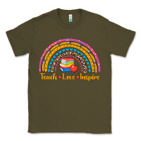 Army Green back to school rainbow teach love inspire Classic Tee - AdoDesignShop
