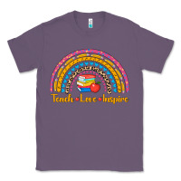 Lavender back to school rainbow teach love inspire Classic Tee - AdoDesignShop