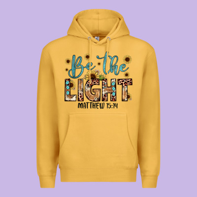 Be The Light Matthew 5 14 Premium Hoodie Designed By Jahusdesignshop