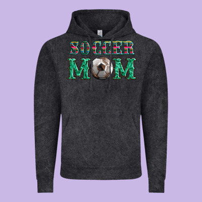 Soccer Mom With Leopard Ball And Serape Leopard Vintage Hoodie Designed By Artiststas