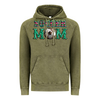 Vintage Olive soccer mom with leopard ball and serape leopard Vintage Hoodie - Artiststas