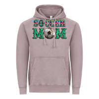 Vintage Zinc soccer mom with leopard ball and serape leopard Vintage Hoodie - Artiststas