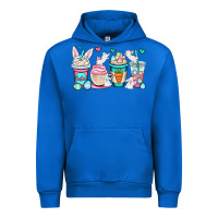 Cobalt Easter bunnies coffee cups Urban Hoodie - OliviaCreatesArt