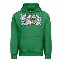 Emerald Easter bunnies coffee cups Urban Hoodie - OliviaCreatesArt