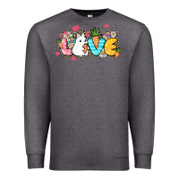 Charcoal Heather Love Easter Premium Sweatshirt - NancyCooperArtShop