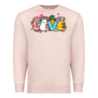 Pale Pink Love Easter Premium Sweatshirt - NancyCooperArtShop
