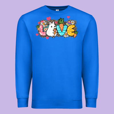 Love Easter Premium Sweatshirt Designed By Nancycooperartshop